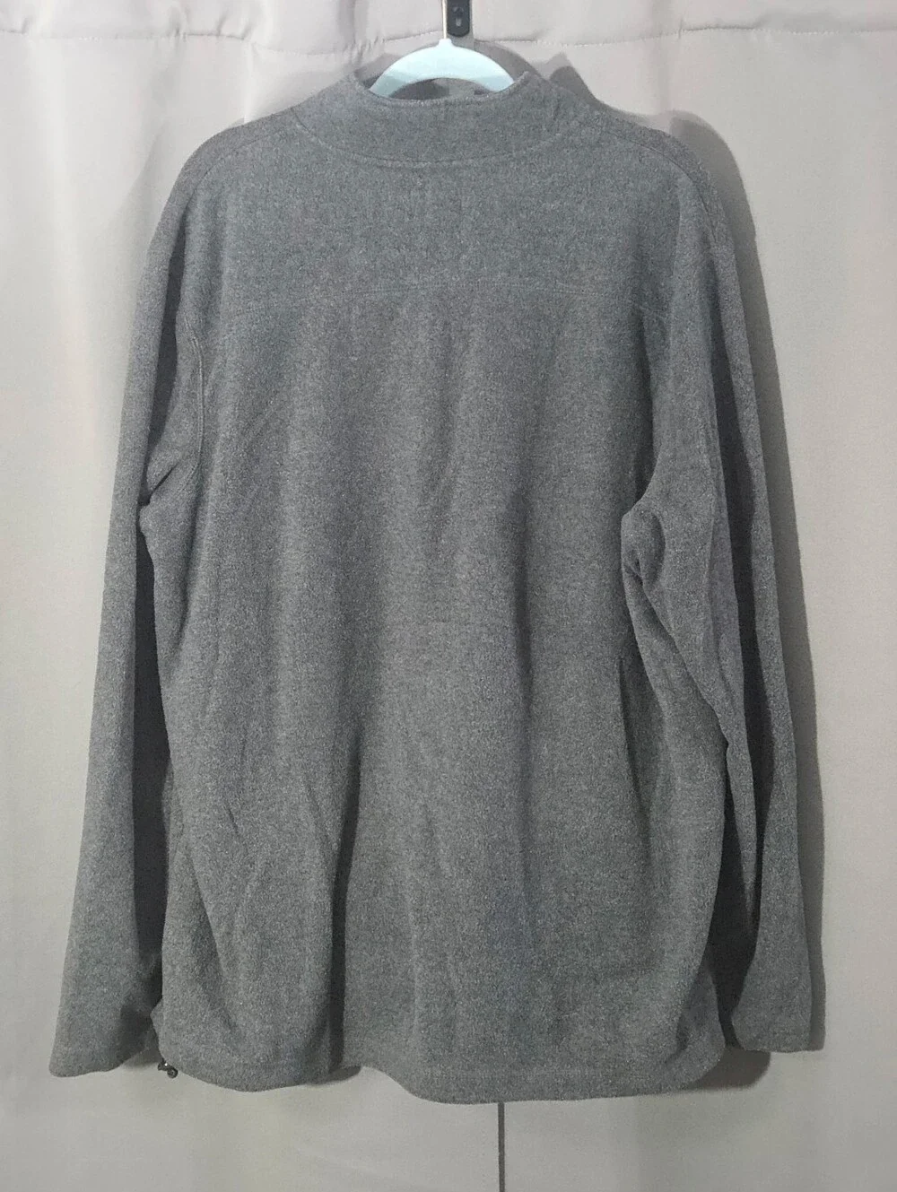 Croft & Barrow Men’s Gray Quarter-Zip Fleece Pullover Big And Tall